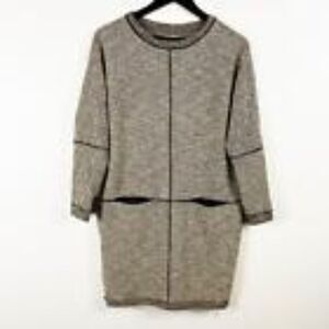 BILLY REID Women's Edie Tweed Shift Dress 60's Mod Pockets Sz X